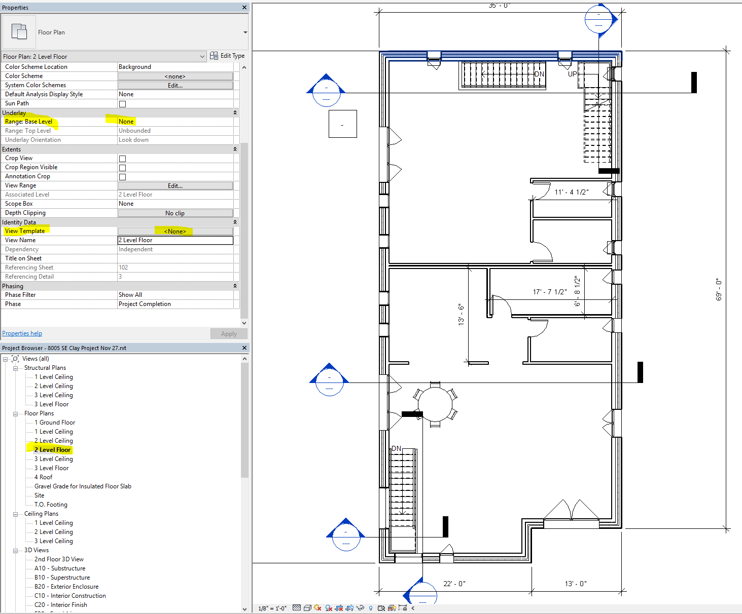Solved Revit Floor Plan Showing Objects from Floor Above